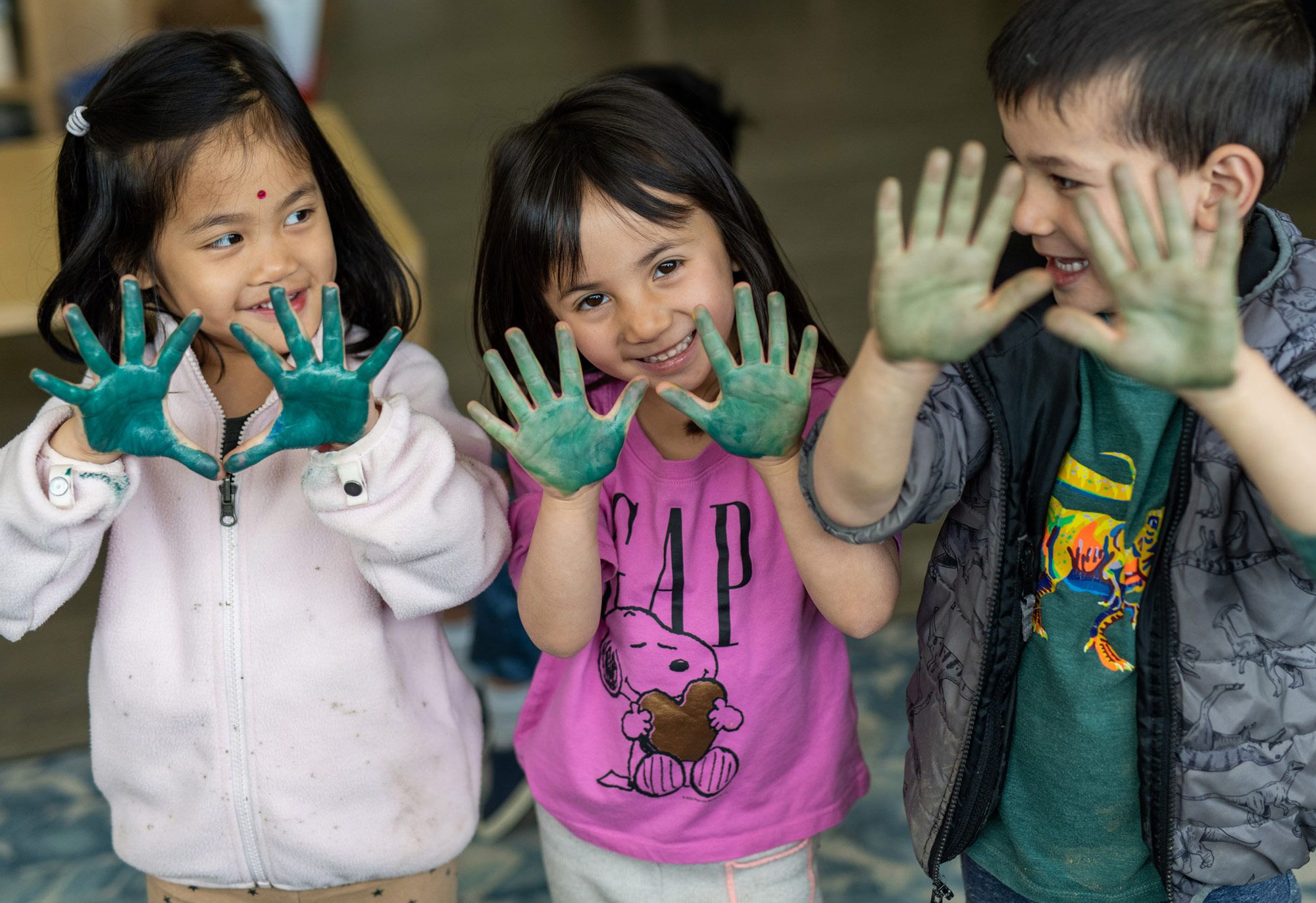 Silicon Valley International School students in an elementary classroom